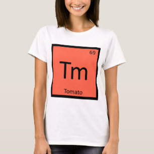 Camiseta Tm - Símbolo de tabla periódica de química de f