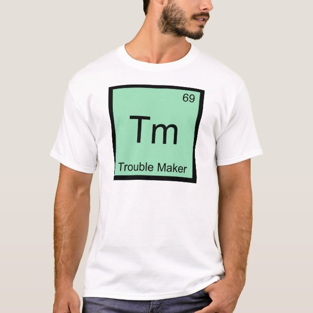 Camiseta Tm - Símbolo del Elemento Químico Creador de Probl (Anverso)