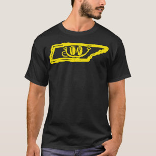 Camiseta TN Eyes Tennessee Grunge Sonriente Cara Negro back