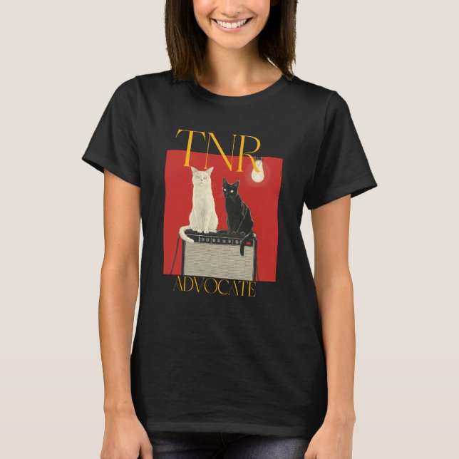 Camiseta TNR Advocate Gatos Trampa Neutro Retorno Diversión (Anverso)