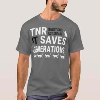 Camiseta TNR salva vidas Rescate de gatos