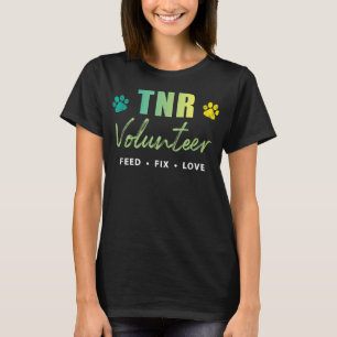 Camiseta TNR, voluntaria de TNR, amor por la soluc