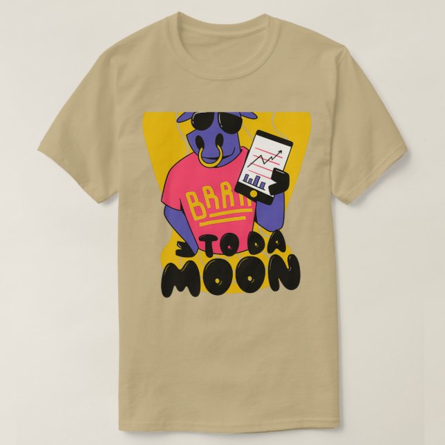 Camiseta To da moon bull market funny rising index (Diseño del anverso)
