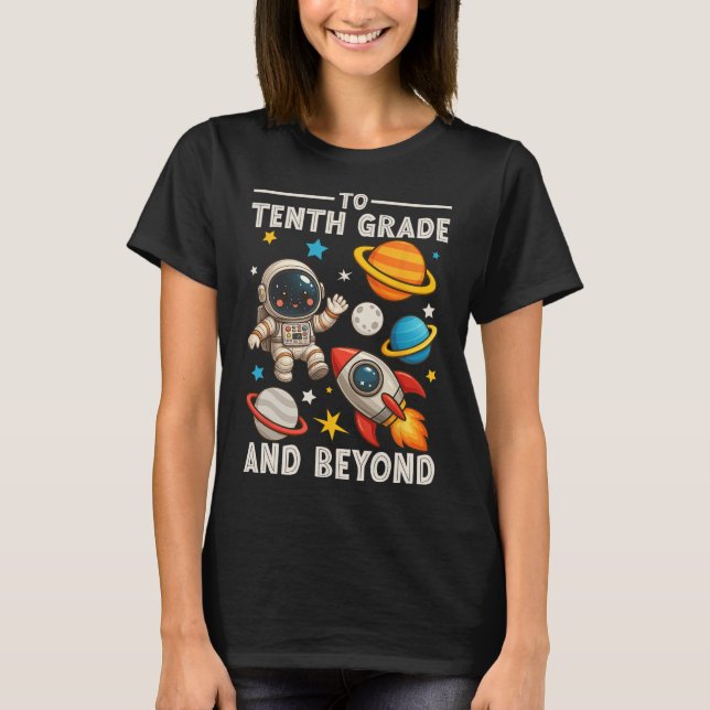 Camiseta To Sophomore And Beyond Astronaut Funny Back To Sc (Anverso)
