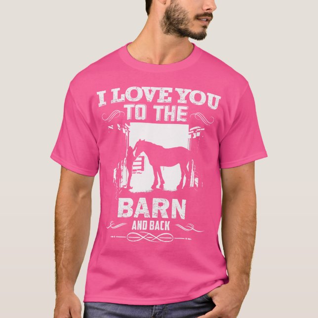 Camiseta To The Barn And Back Horse Lover Riding (Anverso)