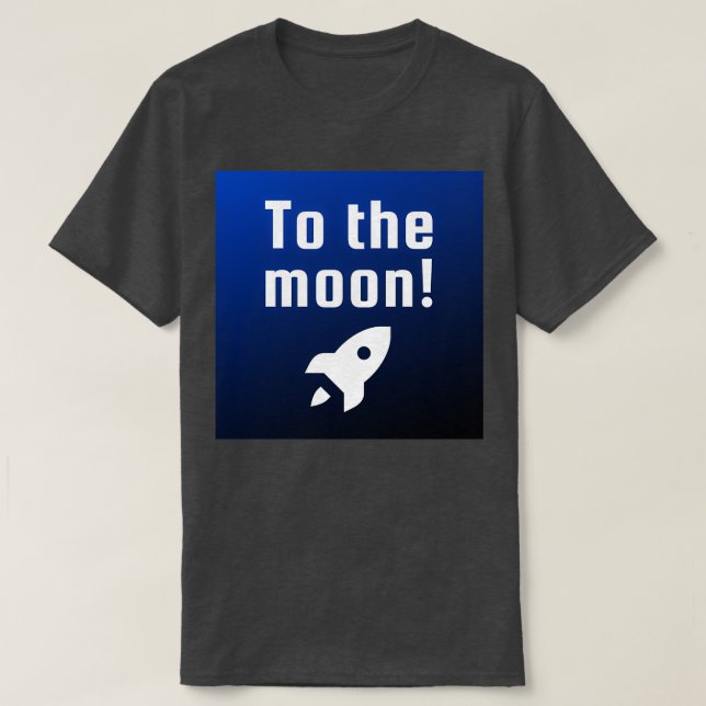 Camiseta To the moon Blue (Diseño del anverso)