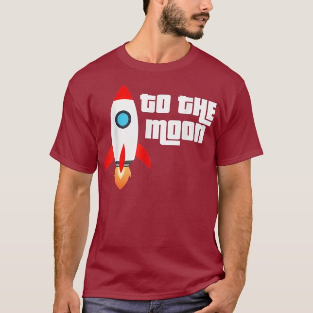 Camiseta To The Moon Rocket Trading Stock Trader Crypto (Anverso)