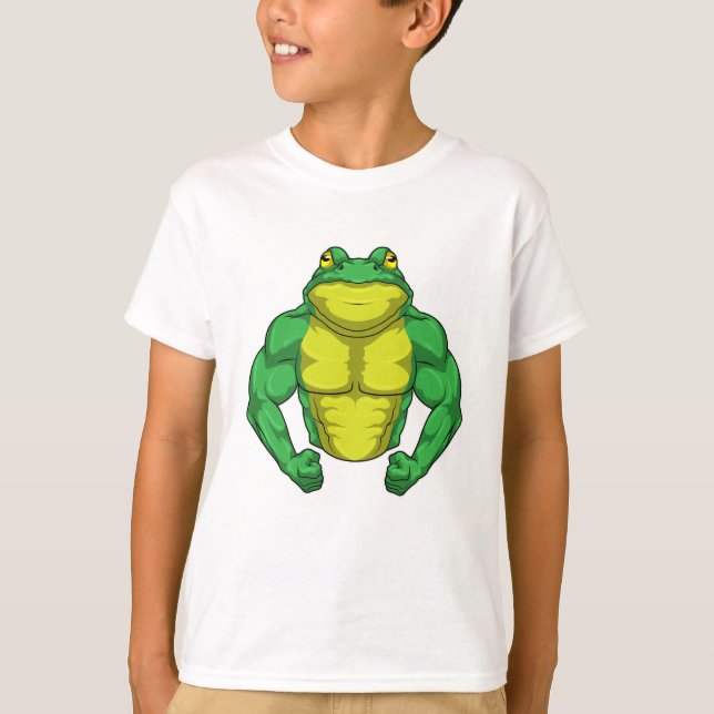 Camiseta Toad as Bodybuilder con músculos grandes (Anverso)