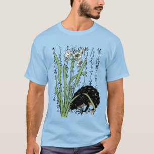 Camiseta Toad de rana botánica japonesa del siglo XVIII