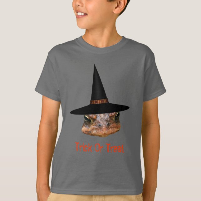 Camiseta Toad Face Witch Gorra Halloween Cute (Anverso)