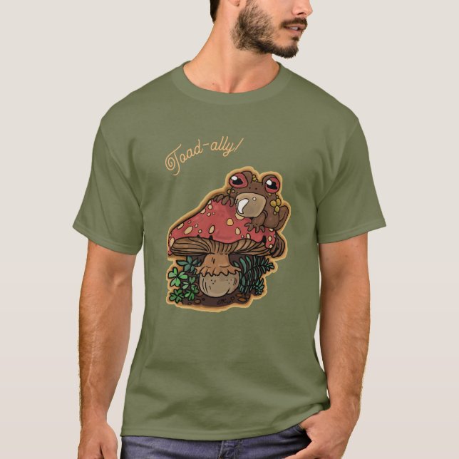 Camiseta Toad simple toad-ally-toadstool sin rayas-T-Shirt (Anverso)