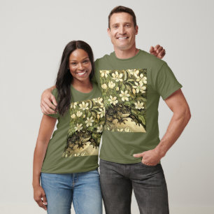 Camiseta Toad y dogwood de estilo Art Nouveau holandeses