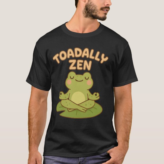 Camiseta Toadina Graciosa Zen Meditativa Mindfulnes (Anverso)
