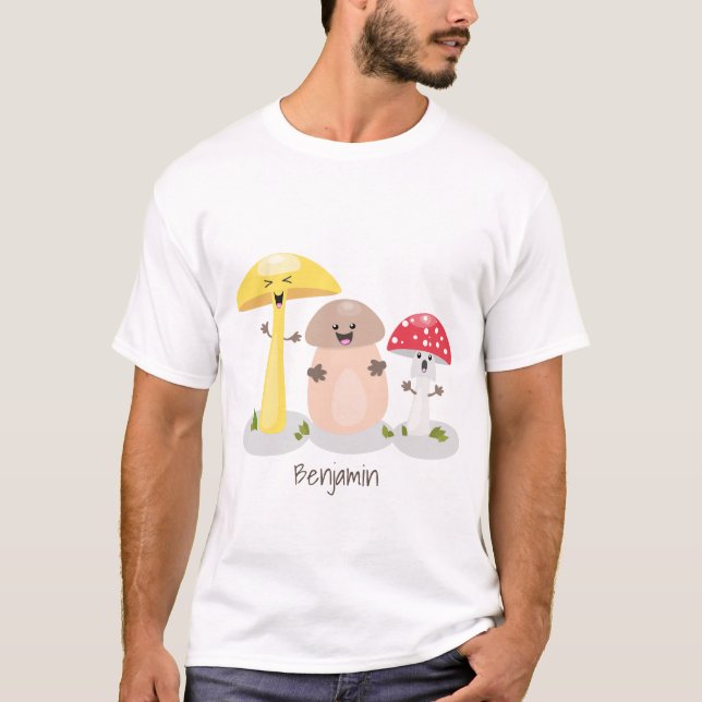 Camiseta Toadstool de hongos de hongo de kawaii (Anverso)