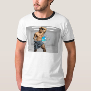 Camiseta Toalla de hombre de SlipperyJoe rota pared de ladr