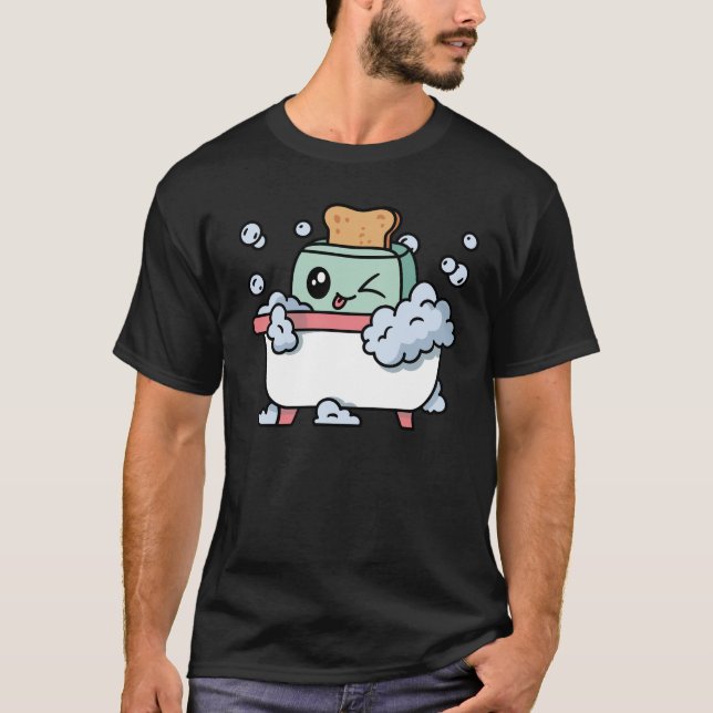 Camiseta Toaster Bath Funny Live Laurel Toaster Bath (Anverso)
