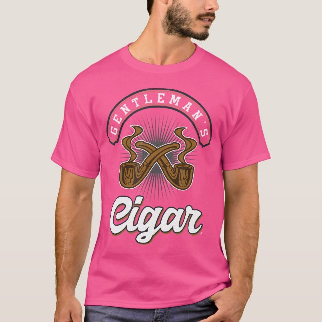 Camiseta Tobacco Smoker Smoke Cigarette Gentleman'S Cigar (Anverso)