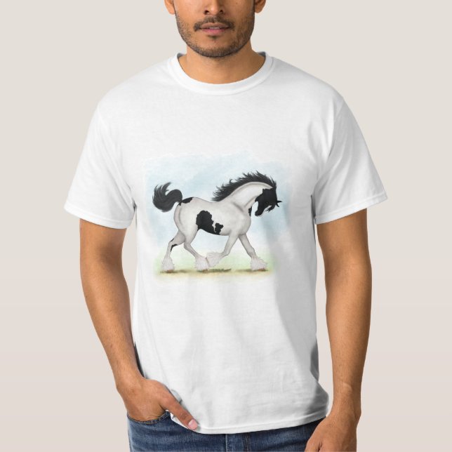 Camiseta Tobiano Gypsy Vanner Horse (Anverso)