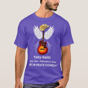 Camiseta Toby Keith Descansa En Paz, Tributo De Crewneck