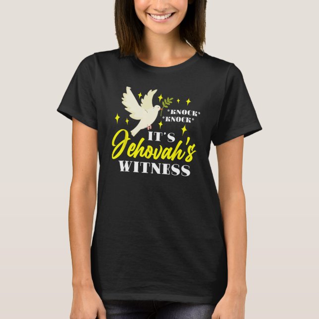 Camiseta Toc Toc Es un testigo de Jehová TJ (Anverso)