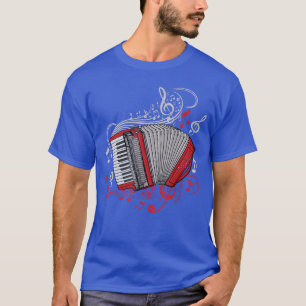 Camiseta Toca el acordeón hombres amantes de la música folk