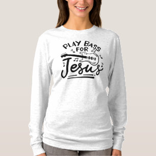 Camiseta Toca el Bajo por Jesús Tipografía de guitarrista c