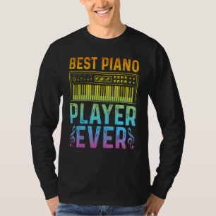 Camiseta Toca el piano Teclado Pianista   Mejor pianista
