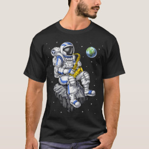 Camiseta Toca el saxofón astronauta