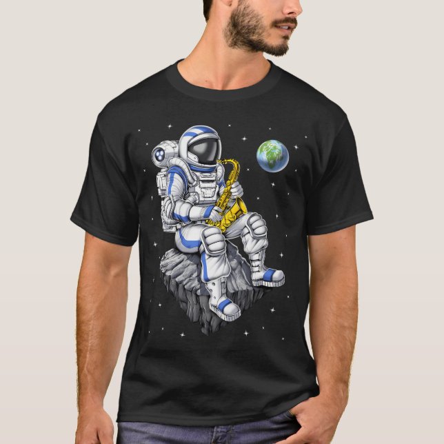 Camiseta Toca el saxofón astronauta (Anverso)