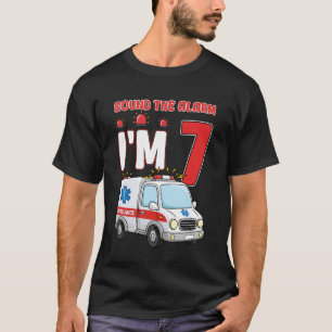 Camiseta Toca La Alarma Cumplo 7 Años Cumpleaños Niño Ambul