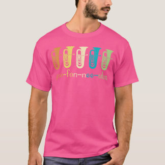 Camiseta Toca la eufonía retro Euphoniumist Brass Horn Mar