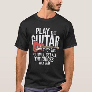 Camiseta Toca la guitarra acústica para un guitarrista músi