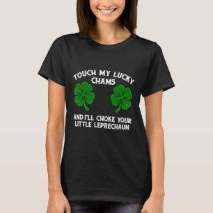Camiseta Toca Mi Amuleto de la Suerte Diversión Día de San 