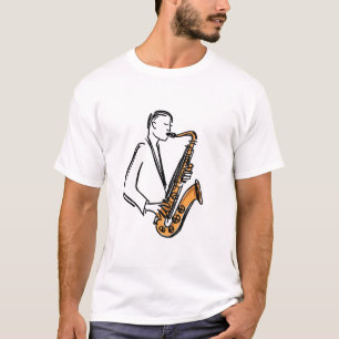 Camiseta Toca Saxofón – Amante de la Música