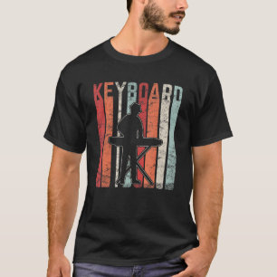 Camiseta Toca Teclado Música Músico Pianista Vintage Pia