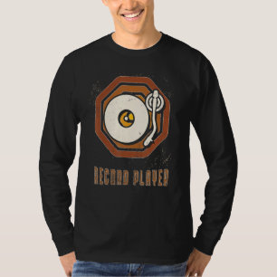 Camiseta Tocadiscos de vinilo vintage retro clásico amor