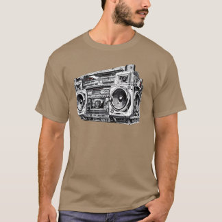 Camiseta Tocadiscos Hip Hop 80s 90s Rap Gangster callejero
