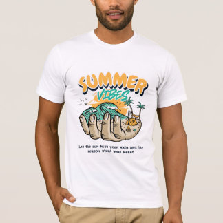 Camiseta Tocado por la magia del verano, la luz del sol y e