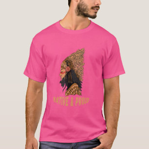 Camiseta Tocados De Plumas Nativos Americanos Orgullosos Y 