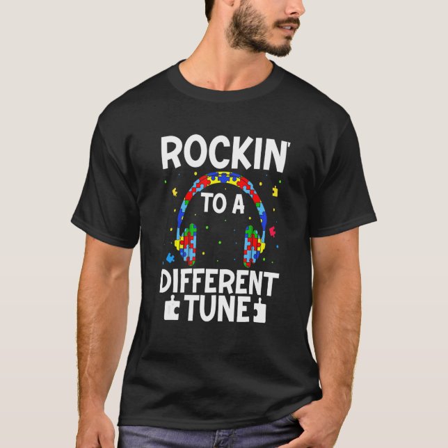 Camiseta Tocando Al Compás De Un Tono Diferente Para El Aut (Anverso)