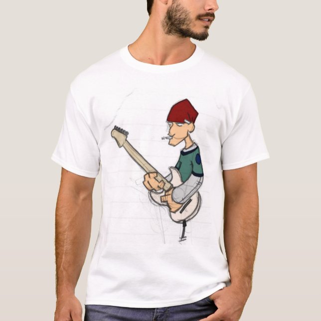 Camiseta tocando la guitarra otra vez (Anverso)