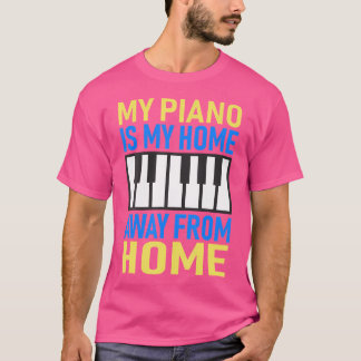 Camiseta Tocar el piano y los teclados