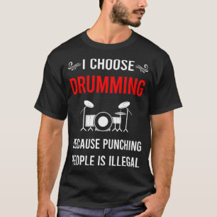 Camiseta Tocar la batería Batería Baterista Tambor Baterías