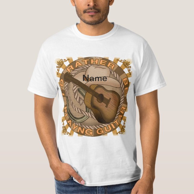 Camiseta Tocar la guitarra (Anverso)