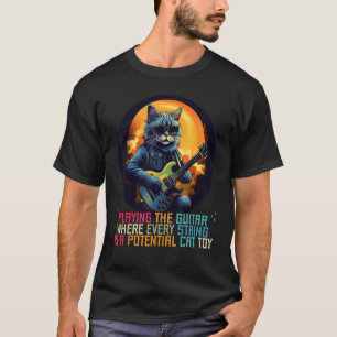 Camiseta Tocar la Guitarra donde cada cuerda es un buen Ca