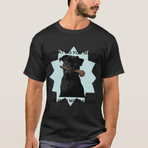 Camiseta Tocineta de Pug Negro