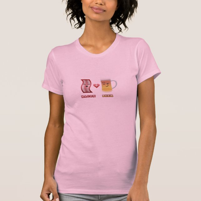 Camiseta Tocino + Cerveza en amor (Anverso)