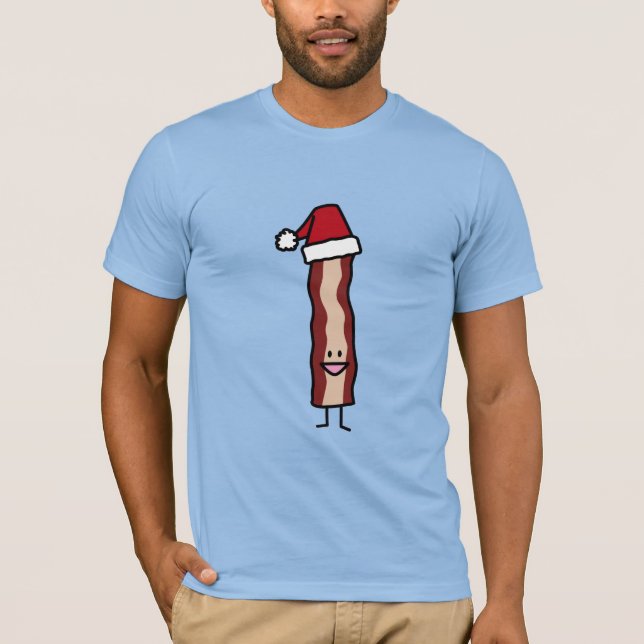 Camiseta Tocino navidad de un gorra de Santa que lleva (Anverso)