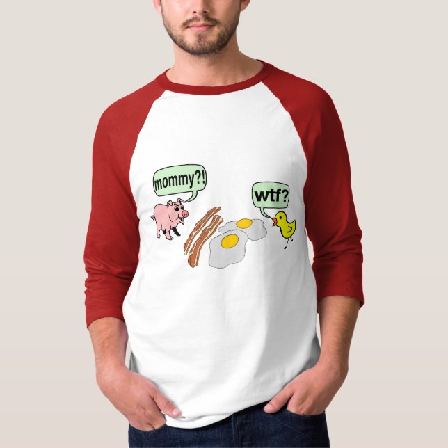 Camiseta Tocino y pesadilla de los huevos (Anverso)