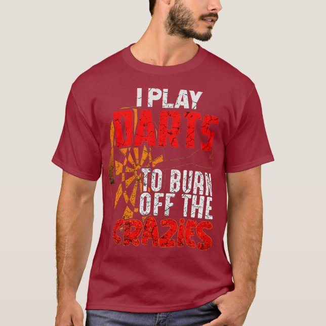 Camiseta Toco Dardos Para Quemar Las Crayas Graciosas Dart (Anverso)